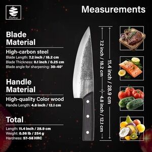 Cangshan Chef's Knife with Black Handle